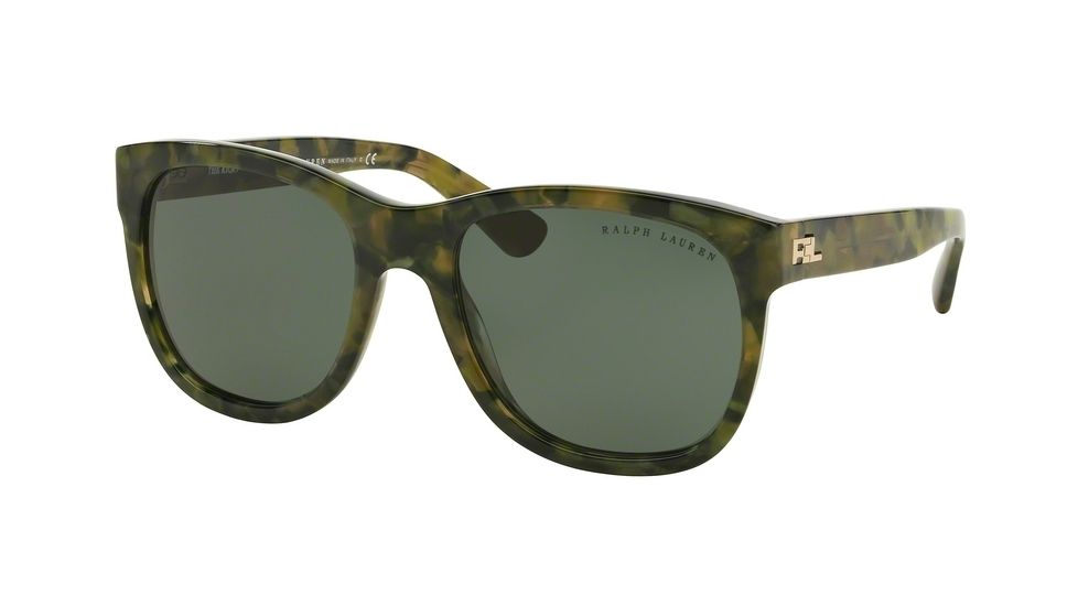 Ralph Lauren RL8141 Sunglasses 54363H-56 - Camouflage Frame, Dark Green Lenses