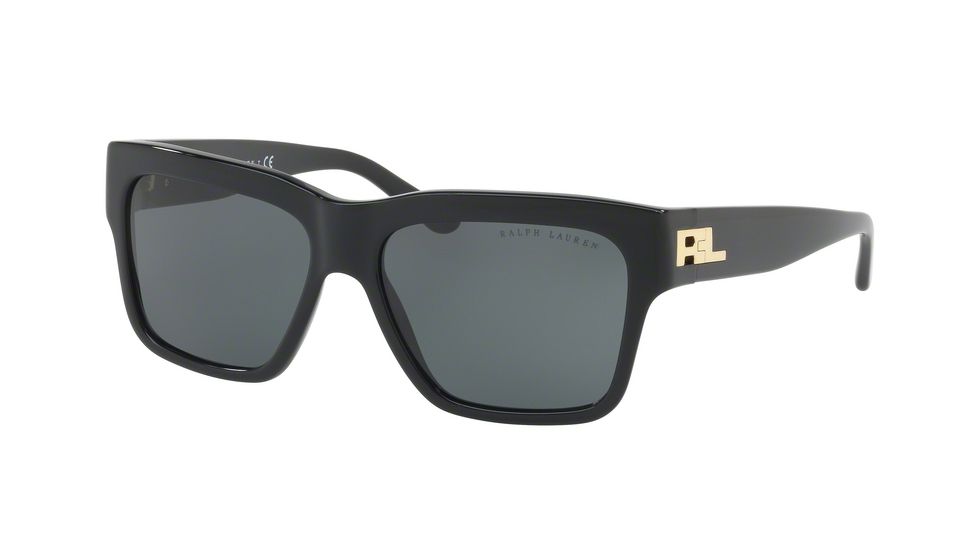 Ralph Lauren RL8154 Single Vision Prescription Sunglasses RL8154-500187-56 - Lens Diameter 56 mm, Frame Color Black