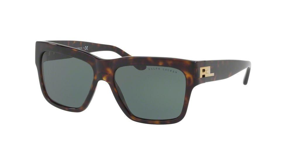 Ralph Lauren RL8154 Single Vision Prescription Sunglasses RL8154-500371-56 - Lens Diameter 56 mm, Frame Color Dark Havana