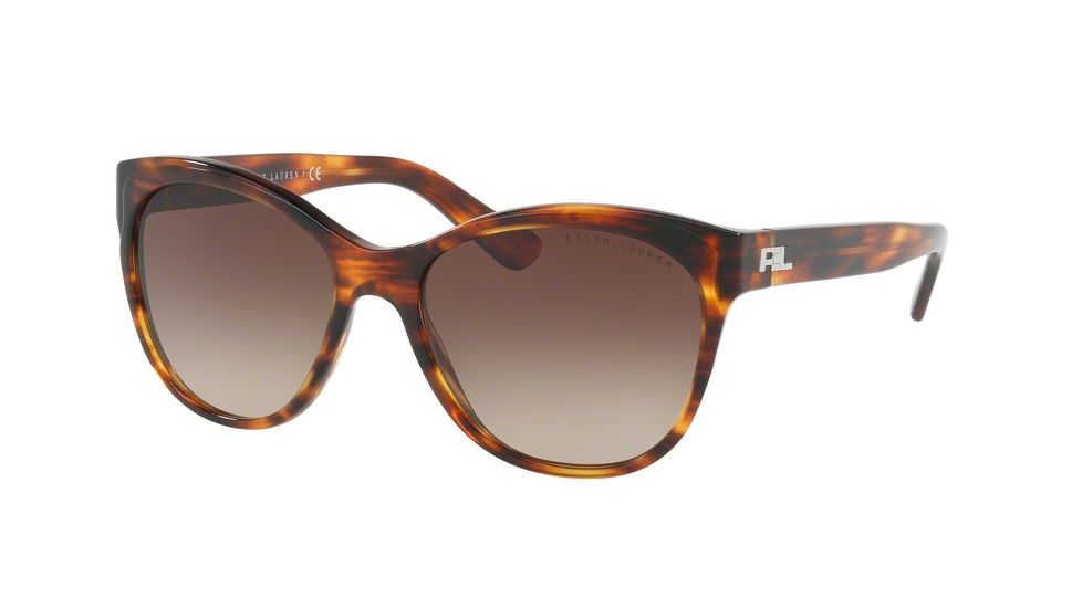 Ralph Lauren RL8156 Single Vision Prescription Sunglasses RL8156-500713-57 - Lens Diameter 57 mm, Frame Color Striped Havana