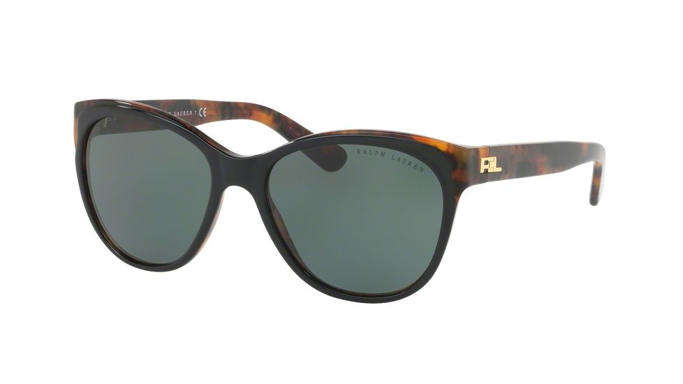 Ralph Lauren RL8156 Single Vision Prescription Sunglasses RL8156-526071-57 - Lens Diameter 57 mm, Frame Color Top Black-havana Jerry