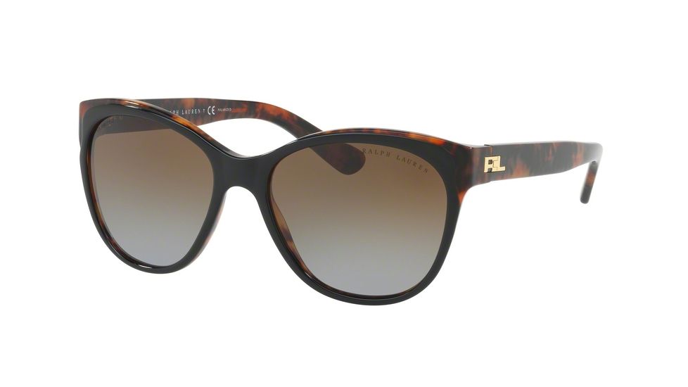 Ralph Lauren RL8156 Single Vision Prescription Sunglasses, 57mm, Top Black-havana Jerry, RL8156-5260T5-57-SV