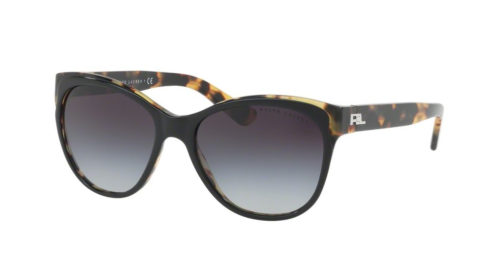 Ralph Lauren RL8156 Single Vision Prescription Sunglasses RL8156-56318G-57 - Lens Diameter 57 mm, Frame Color Top Black/spotty Havana