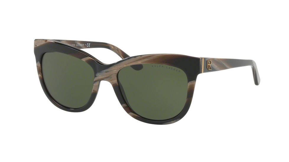 Ralph Lauren RL8158 Single Vision Prescription Sunglasses RL8158-563471-54 - Lens Diameter 54 mm, Frame Color Brown Horn