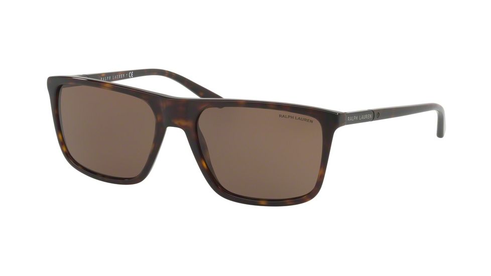 Ralph Lauren RL8161 Single Vision Prescription Sunglasses, 58mm, Dark Havana, RL8161-500373-58-SV