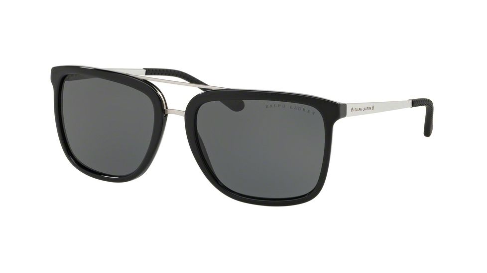 Ralph Lauren RL8164 Sunglasses 500187-58 - Black Frame, Gray Lenses