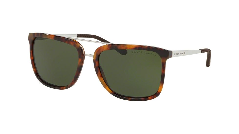 Ralph Lauren RL8164 Sunglasses 501771-58 - Havana Jerry Frame, Bottle Green Lenses