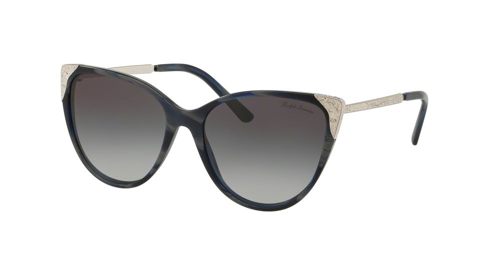 Ralph Lauren RL8172 Sunglasses 57248G-57 - , Light Grey Gradient Black Lenses