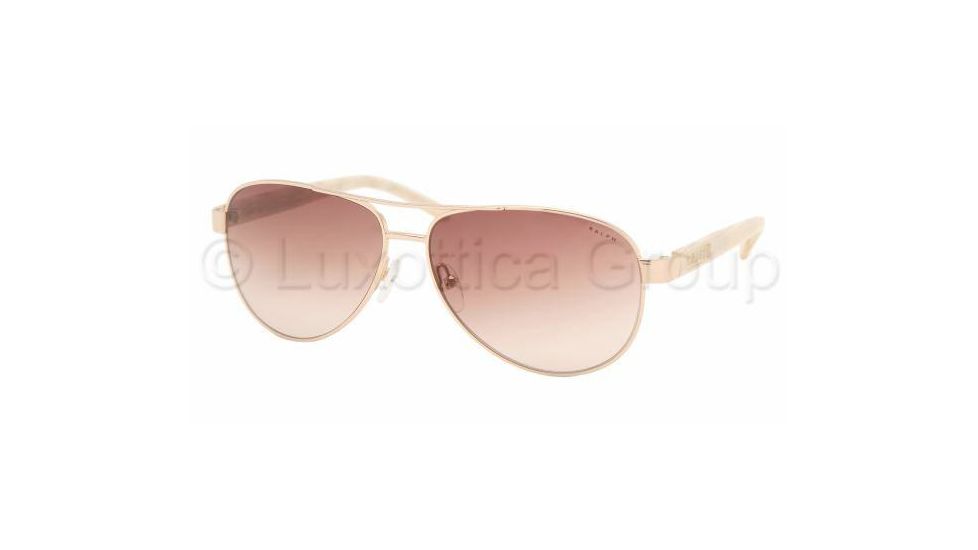 Ralph RA4004 SV Prescription Sunglasses - Gold/Cream Brown Gradient Frame / 59 mm Prescription Lenses, 101-13-5913