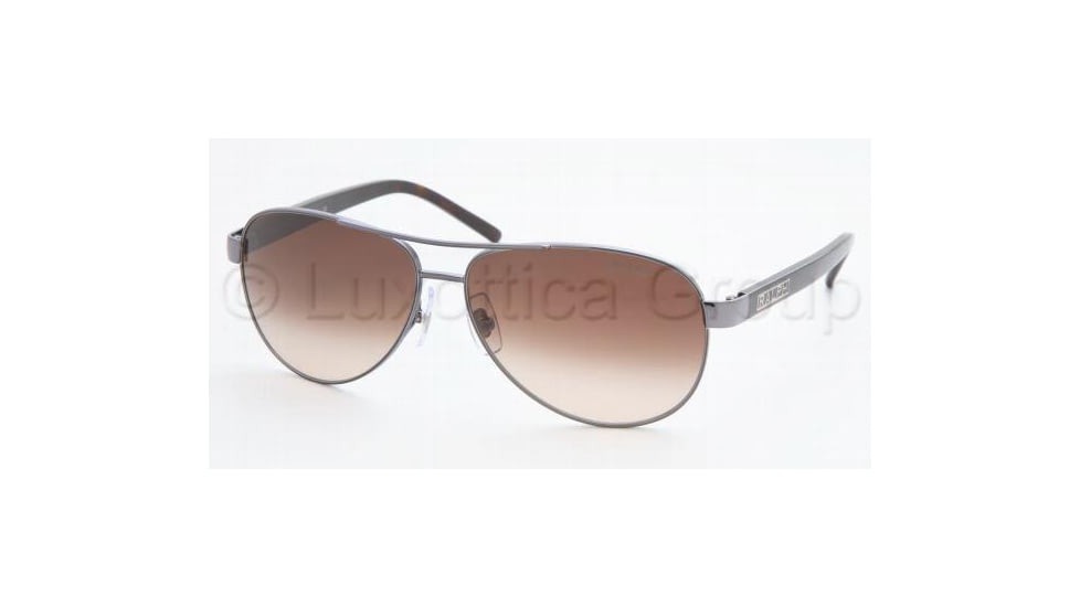 Ralph RA4004 SV Prescription Sunglasses - Gunmetal/Grey Horn Brown Gradient Frame / 59 mm Prescription Lenses, 103-13-5913