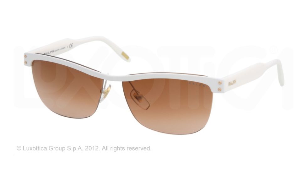 Ralph RA4070 Progressive Prescription Sunglasses RA4070-105-13-56 - Lens Diameter 56 mm, Lens Diameter 56 mm, Frame Color White