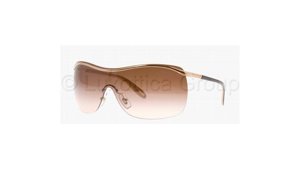 Ralph RA 4091 RA4091 Sunglasses 101/13-0135 - Gold / Cream Frame, Brown Gradient Lenses