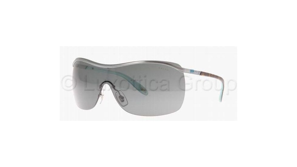 Ralph RA 4091 RA4091 Sunglasses 102/87-0135 - Light Silver Frame, Gray Lenses