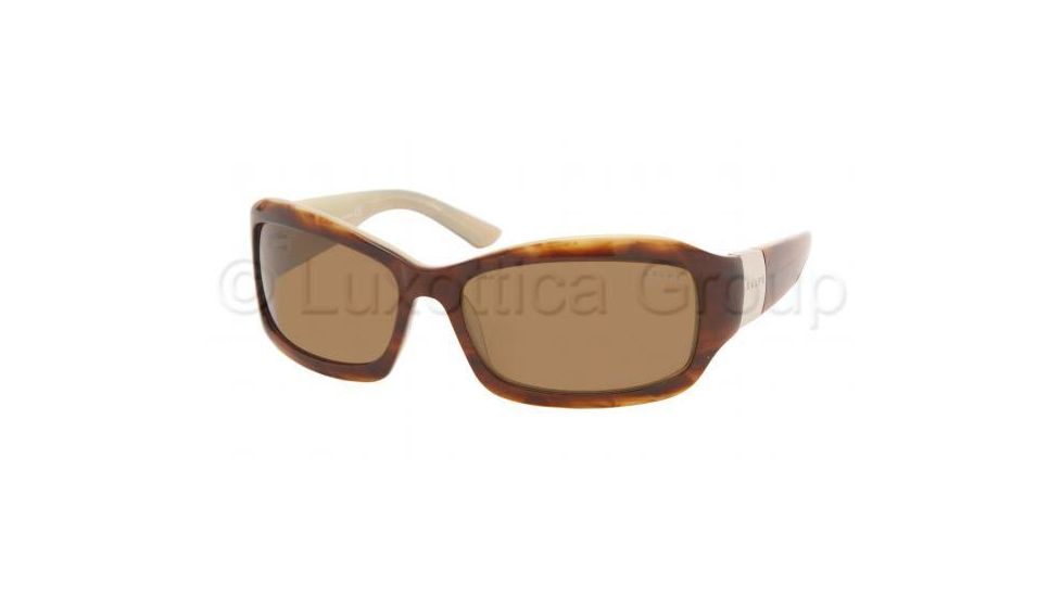 Ralph RA5004 Sunglasses with No-Line Progressive Rx Prescription Lenses, Select Frame Color / Lens Diameter Brown/Horn Frame / 60 mm Prescription Lenses