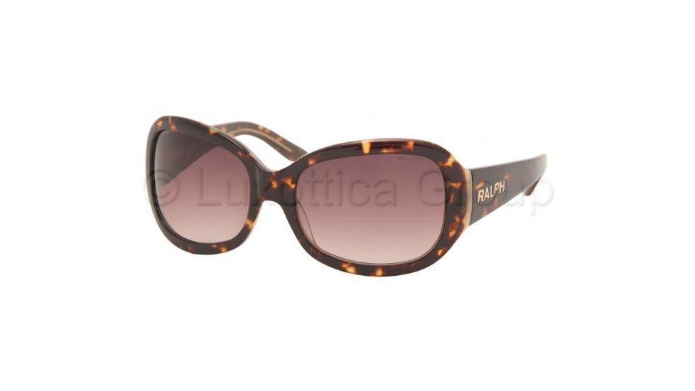 Ralph RA5013 Single Vision Prescription Sunglasses RA5013-522-13-5818 - Lens Diameter 58 mm, Frame Color Dark Tortoise / Milky White