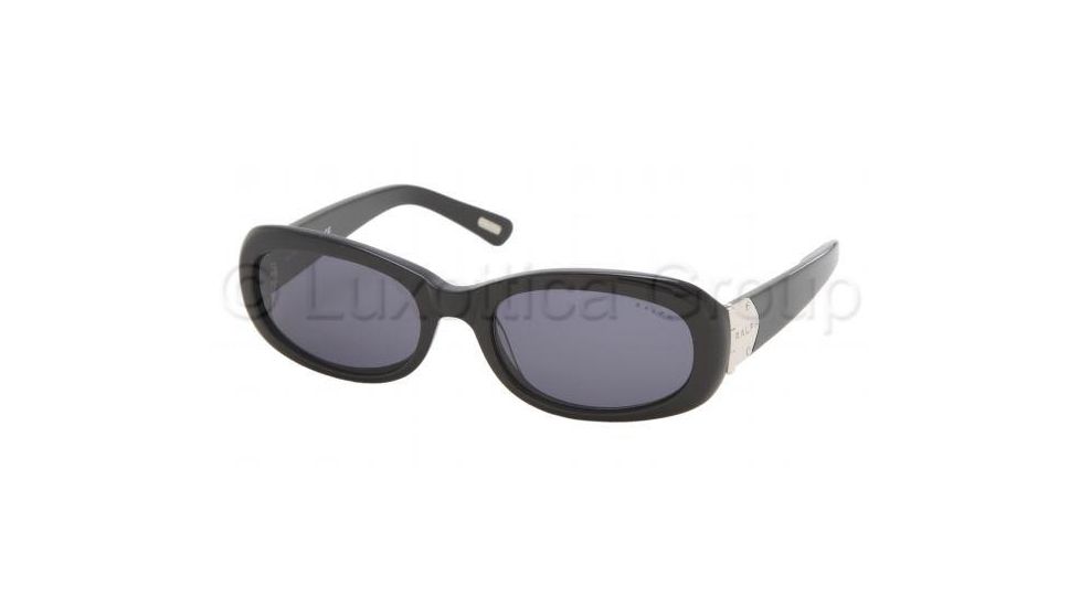 Ralph RA5029 Sunglasses with No-Line Progressive Rx Prescription Lenses, Select Frame Color / Lens Diameter Black Frame / 52 mm Prescription Lenses