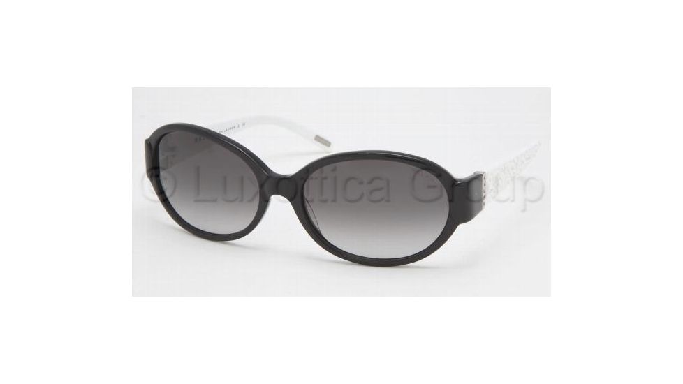 Ralph Prescription Sunglasses RA5046, Select Frame Color / Lens Diameter Black/White/Crystal Frame / 58 mm Prescription Lenses