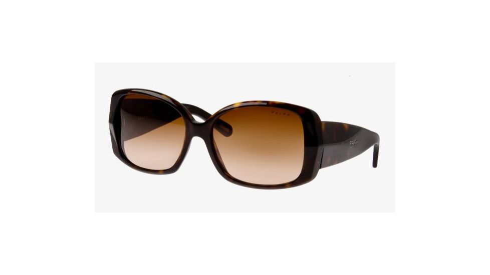 Ralph RA5086 Sunglasses with No-Line Progressive Rx Prescription Lenses, Select Frame Color / Lens Diameter Dark Tortoise Frame / 58 mm Prescription Lenses