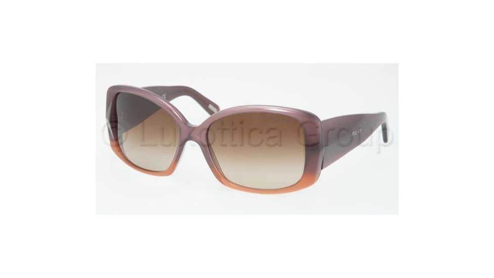 Ralph RA5086 Sunglasses with No-Line Progressive Rx Prescription Lenses, Select Frame Color / Lens Diameter Plum Caramel Fade Frame / 58 mm Prescription Lenses