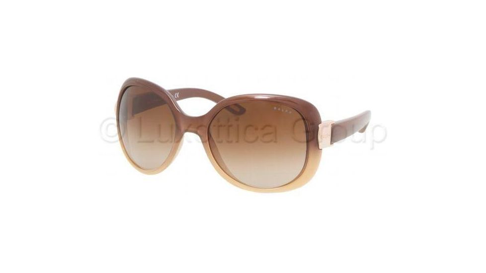Ralph RA5106 Bifocal Sunglasses, Brown Gradient Frame / 57 mm Prescription Lenses, 858 13 5718