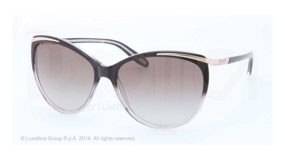 Ralph RA 5150 RA5150 Progressive Prescription Sunglasses RA5150-125411-59 - Lens Diameter 59 mm, Frame Color Black Grey Gradient
