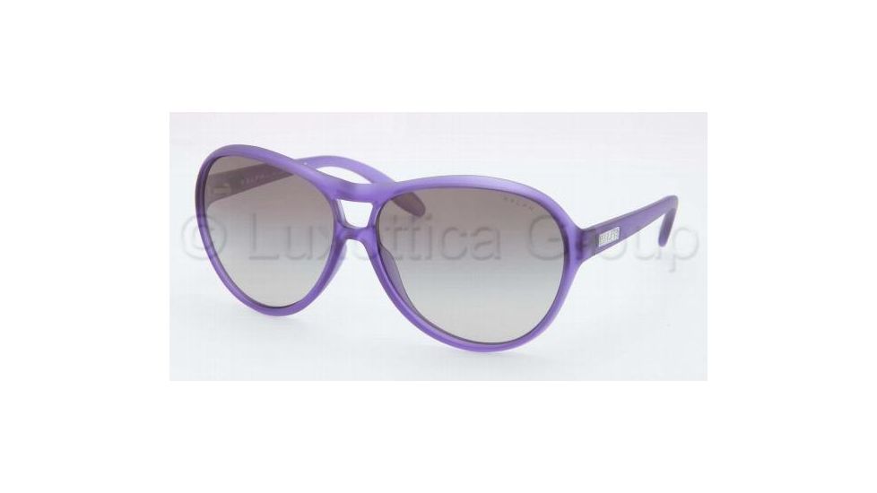 Ralph RA 5151 RA5151 Sunglasses 109111-6013 - Matte Purple Frame, Gray Gradient Lenses