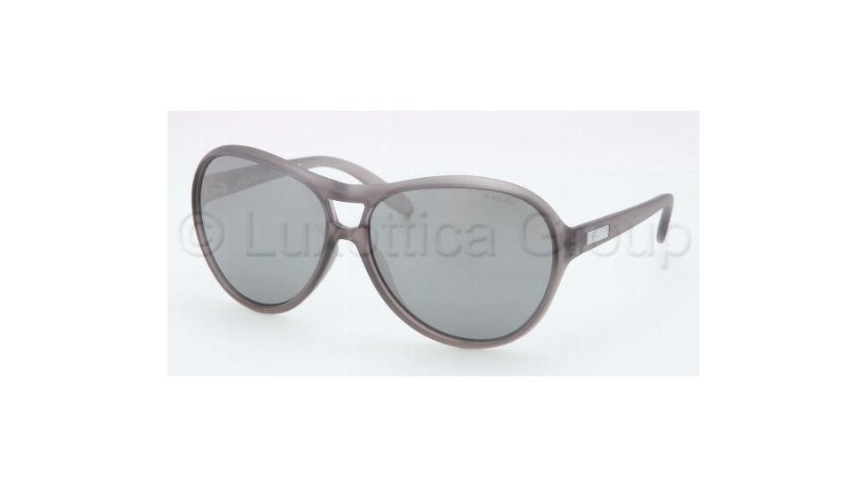 Ralph RA 5151 RA5151 Sunglasses 708/6G-6013 - Sheer Grey Frame, Silver Mirror Lenses