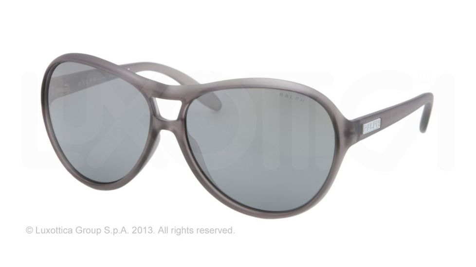 Ralph RA 5151 RA5151 Single Vision Prescription Sunglasses RA5151-708-6G-60 - Lens Diameter 60 mm, Lens Diameter 60 mm, Frame Color Sheer Grey