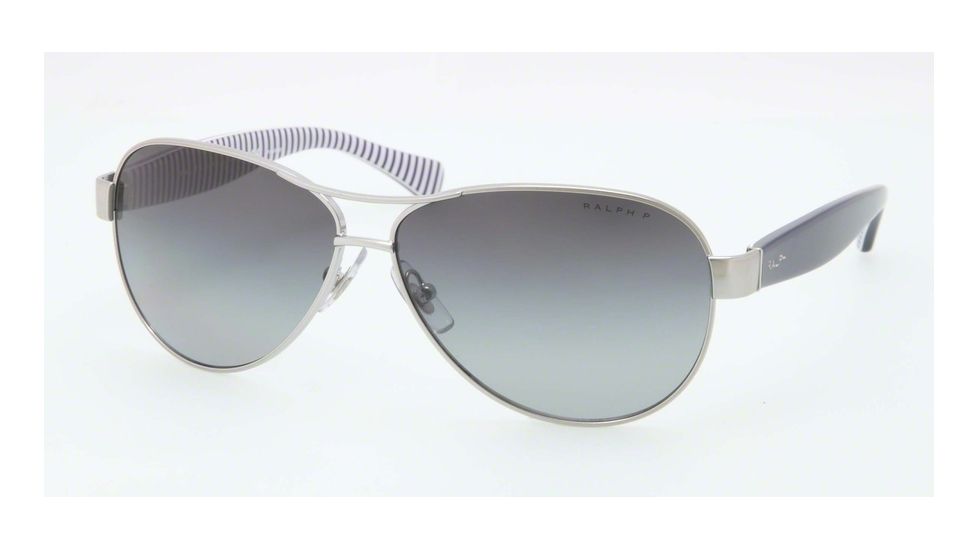 Ralph RA4096 RA4096 Progressive Prescription Sunglasses RA4096-102-T3-59 - Lens Diameter 59 mm, Frame Color Silver