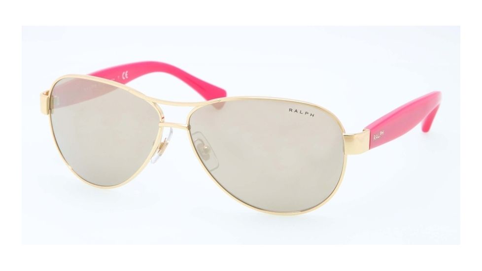 Ralph RA4096 RA4096 Progressive Prescription Sunglasses RA4096-106-28-59 - Lens Diameter 59 mm, Frame Color Gold