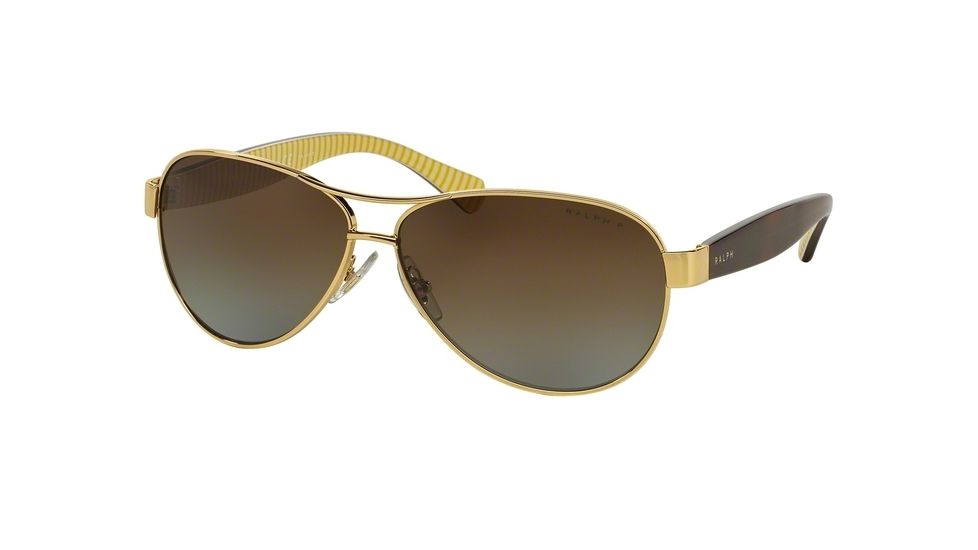 Ralph RA4096 RA4096 Progressive Prescription Sunglasses RA4096-106-T5-59 - Lens Diameter 59 mm, Frame Color Gold