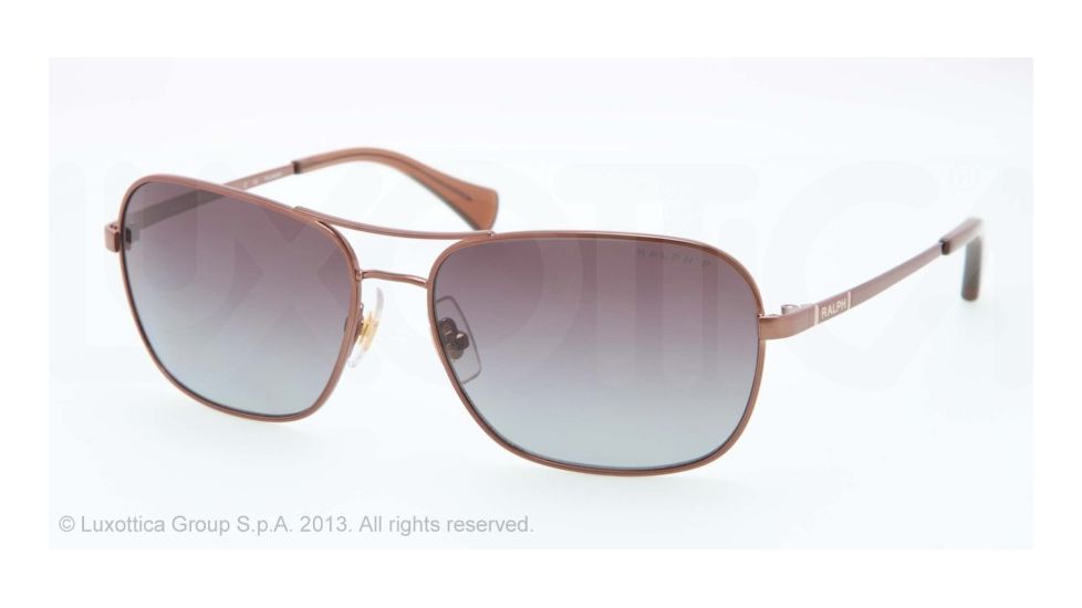 Ralph RA4105 Sunglasses 104/62-58 - Shiny Brown Frame, burgundy gradient polarized Lenses