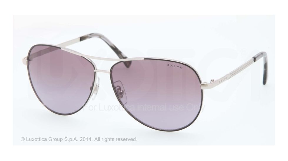 Ralph RA4109 Progressive Prescription Sunglasses RA4109-285-8H-59 - Lens Diameter 59 mm, Frame Color Shiny Silver/Black