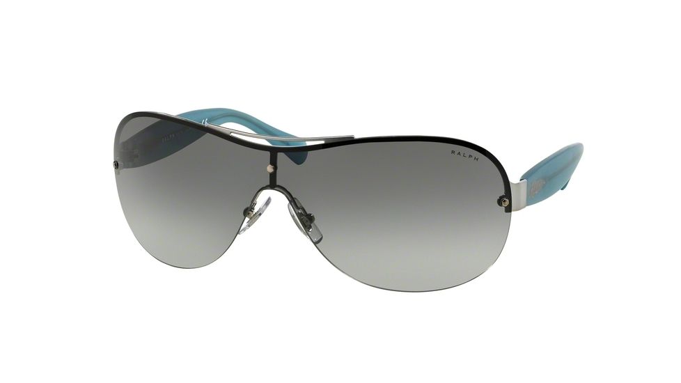 Ralph RA4112 Progressive Prescription Sunglasses RA4112-306611-35 - Lens Diameter 135 mm, Lens Diameter 35 mm, Frame Color Silver/Satin Aqua