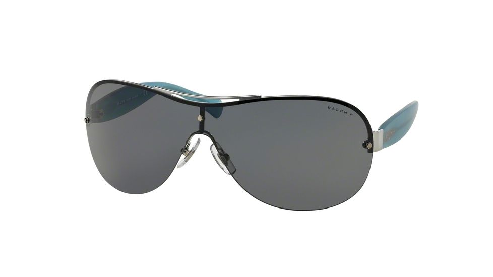 Ralph RA4112 Progressive Prescription Sunglasses RA4112-306681-35 - Lens Diameter 135 mm, Lens Diameter 35 mm, Frame Color Silver/Satin Aqua