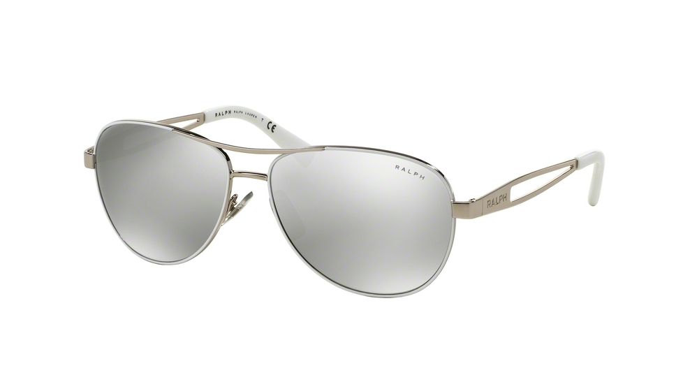 Ralph RA4115 Progressive Prescription Sunglasses RA4115-30996G-58 - Lens Diameter 58 mm, Frame Color White/Silver