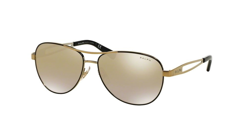 Ralph RA4115 Progressive Prescription Sunglasses RA4115-31006E-58 - Lens Diameter 58 mm, Frame Color Black/Gold