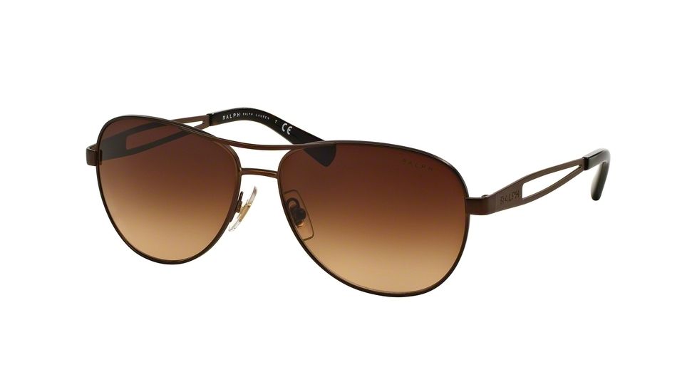 Ralph RA4115 Progressive Prescription Sunglasses RA4115-310113-58 - Lens Diameter 58 mm, Frame Color Satin Brown