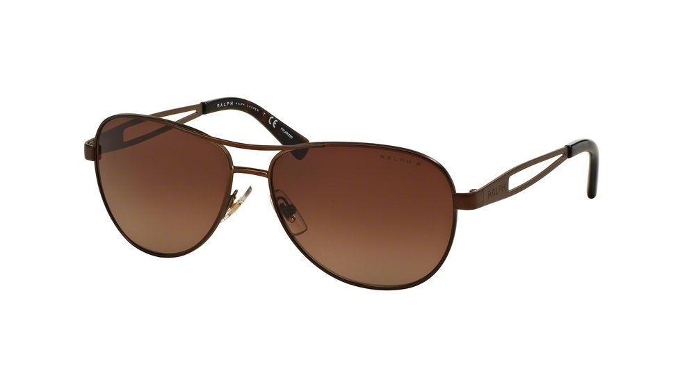Ralph RA4115 Progressive Prescription Sunglasses RA4115-3101T5-58 - Lens Diameter 58 mm, Frame Color Satin Brown