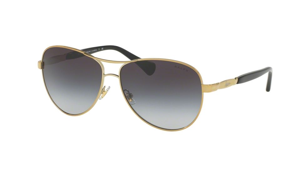 Ralph RA4117 Sunglasses 313311-59 - Gold / Black Frame, Grey Gradient Lenses
