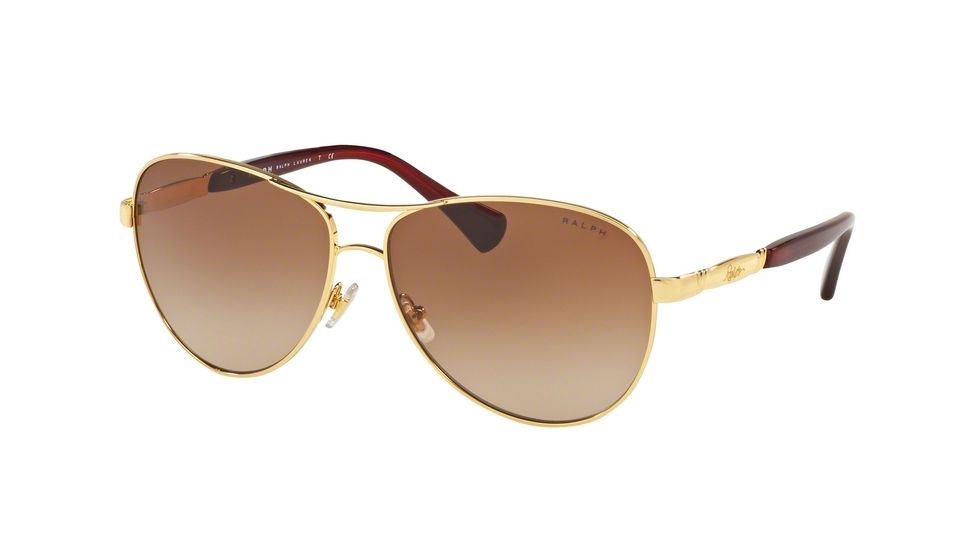 Ralph RA4117 Sunglasses 318113-59 - Light Gold/Burgundy Frame, Burgundy Gradient Lenses