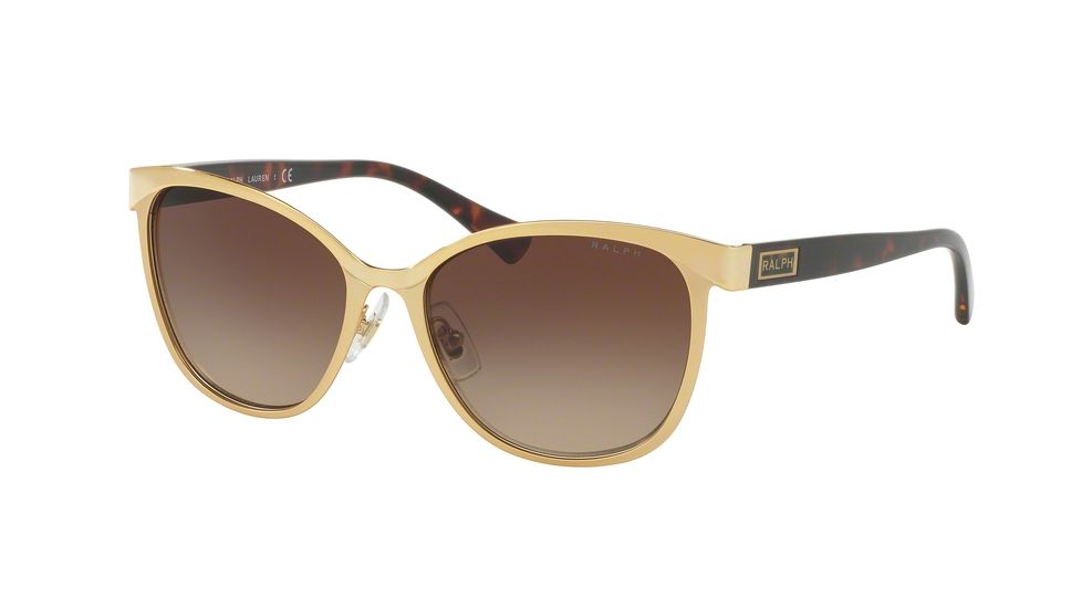 Ralph RA4118 Sunglasses 313913-54 - Gold/Dark Tortoise Frame, Dark Brown Gradient Lenses