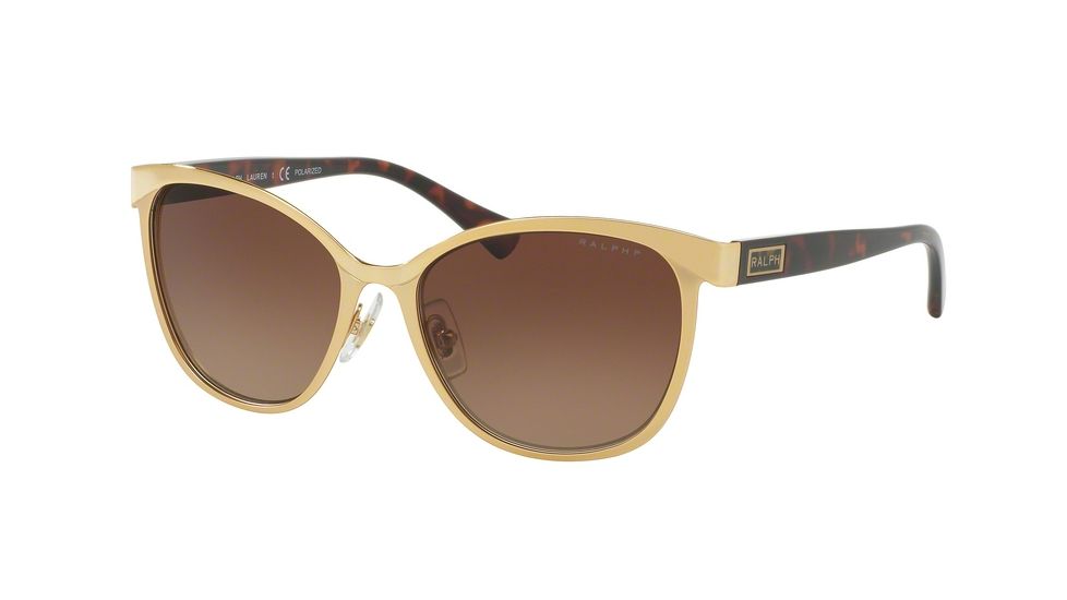 Ralph RA4118 Sunglasses 3139T5-54 - Gold/Dark Tortoise Frame, Brown Gradient Polarized Lenses