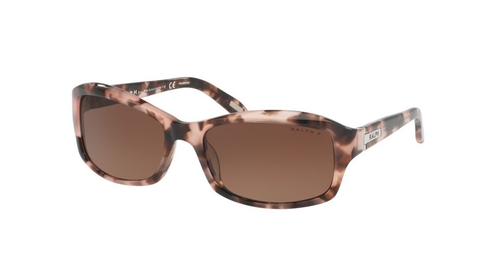 Ralph RA5137 RA5137 Prescription Sunglasses RA5137-1463T5-58 - Lens Diameter 58 mm, Frame Color Pink Tortoise