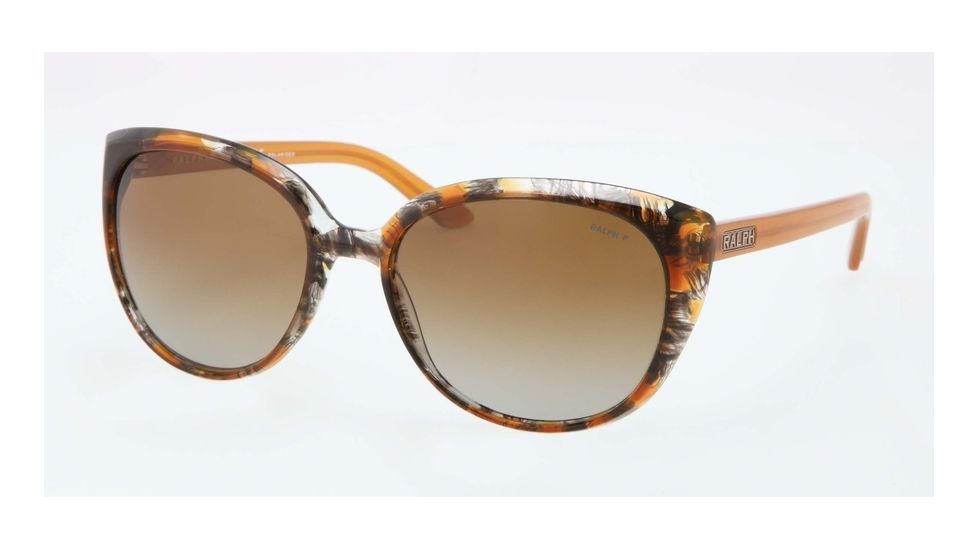 Ralph RA5161 RA5161 Single Vision Prescription Sunglasses RA5161-1152T5-57 - Lens Diameter 57 mm, Frame Color Yellow Tort
