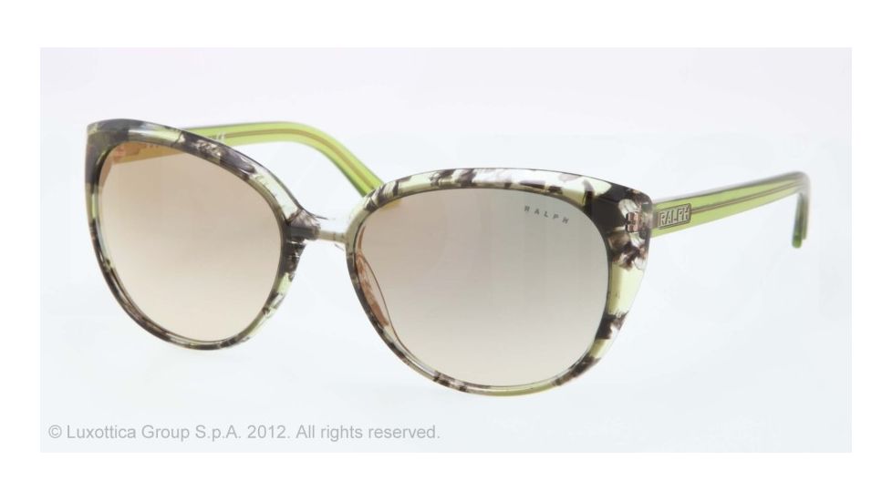 Ralph RA5161 RA5161 Single Vision Prescription Sunglasses RA5161-115323-57 - Lens Diameter 57 mm, Frame Color Green Tort