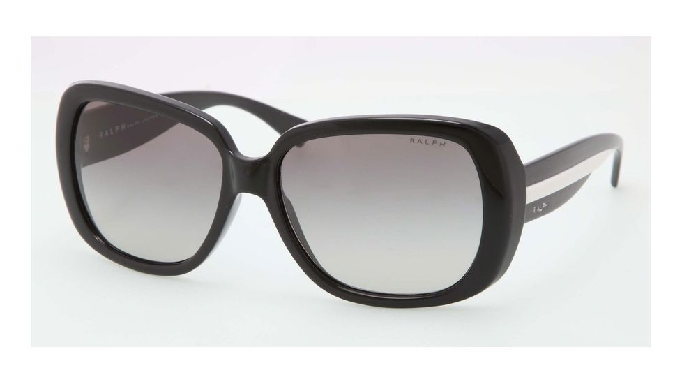 Ralph RA5166 RA5166 Bifocal Prescription Sunglasses RA5166-808-11-57 - Lens Diameter 57 mm, Lens Diameter 57 mm, Frame Color Black/White