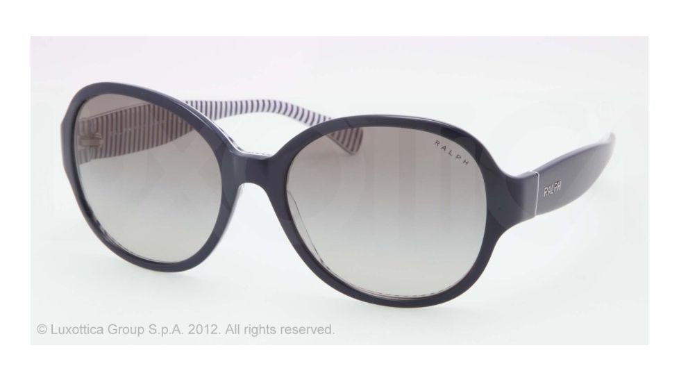 Ralph RA5167 RA5167 Progressive Prescription Sunglasses RA5167-115611-56 - Lens Diameter 56 mm, Frame Color Navy/blue Stripes