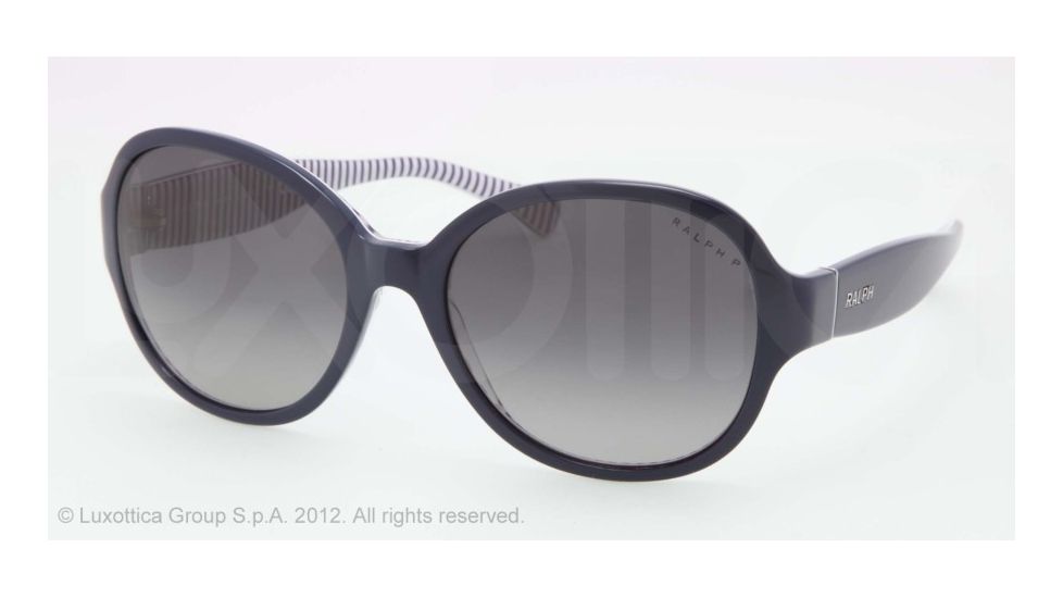 Ralph RA5167 RA5167 Progressive Prescription Sunglasses RA5167-1156T3-56 - Lens Diameter 56 mm, Frame Color Navy/blue Stripes