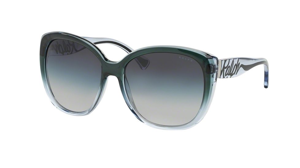 Ralph RA5177 RA5177 Sunglasses 123011-59 - Black Grey Gradient Frame, Grey Gradient Lenses